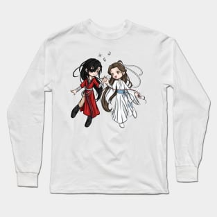 Chibi Fan Art - Heaven Official's Blessing - Hua Cheng and Xie Lian Long Sleeve T-Shirt